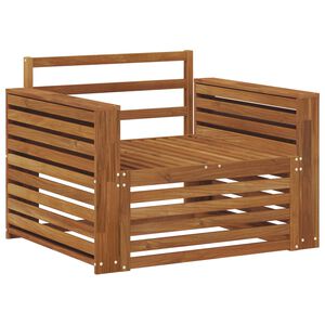 vidaXL 2 Piece Sofa with Armrests Solid Acacia Wood Natural