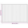 vidaXL Rug Rectangular Brown70x100 cm Bamboo