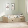 vidaXL Bed Frame with Drawer Sonoma Oak 90 x 200 cm Engineered Wood