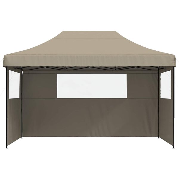 vidaXL Party Tent Folding Taupe 292 x 440 x 315 cm Oxford Fabric
