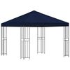 vidaXL Gazebo 3 x 3 m Blue Polyester and Steel 190 gsm