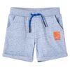 Kids' Shorts with Drawstring Blue Melange 128