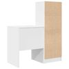 vidaXL Desk with Drawer 2 pcs White