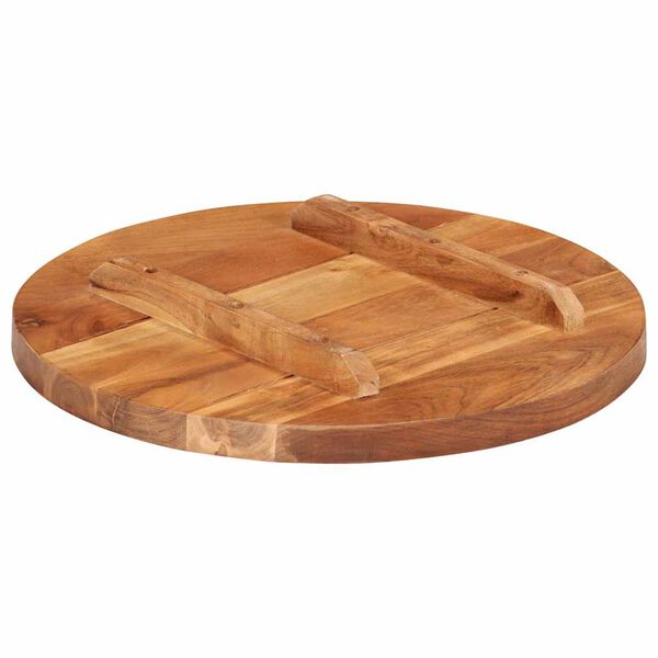 vidaXL Table Top Solid Wood Acacia Round 25-27 mm 40 cm