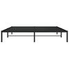 vidaXL Metal Bed Frame without Mattress Black 183x213cm
