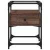 vidaXL Bedside Cabinets 2 pcs Brown Oak 40x40x55 cm Engineered Wood