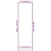 vidaXL Doormat Grey 115x400 cm