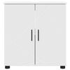 vidaXL Bathroom Cabinet White 61 x 35 x 64 cm Engineered wood & Metal