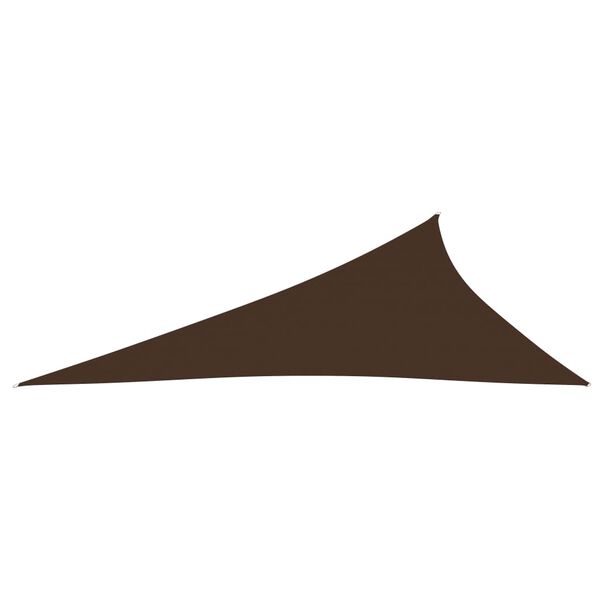 vidaXL Sunshade Sail Oxford Fabric Triangular 4x5x6.4 m Brown