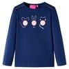 Kids' T-shirt with Long Sleeves Navy 116