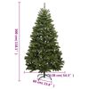 vidaXL Artificial Hinged Christmas Tree 300 LEDs & Ball Set 300 cm