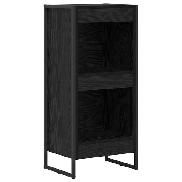 vidaXL Book Cabinet Black Oak 40 x 30 x 86.5 cm Engineered Wood
