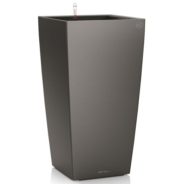 LECHUZA Planter Cubico 30 ALL-IN-ONE Charcoal 18184