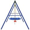 vidaXL Outdoor Swing Set with Swing, Ladder, Saucer Swing