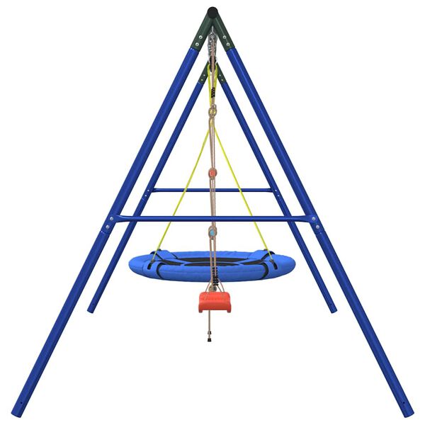 vidaXL Outdoor Swing Set with Swing, Ladder, Saucer Swing