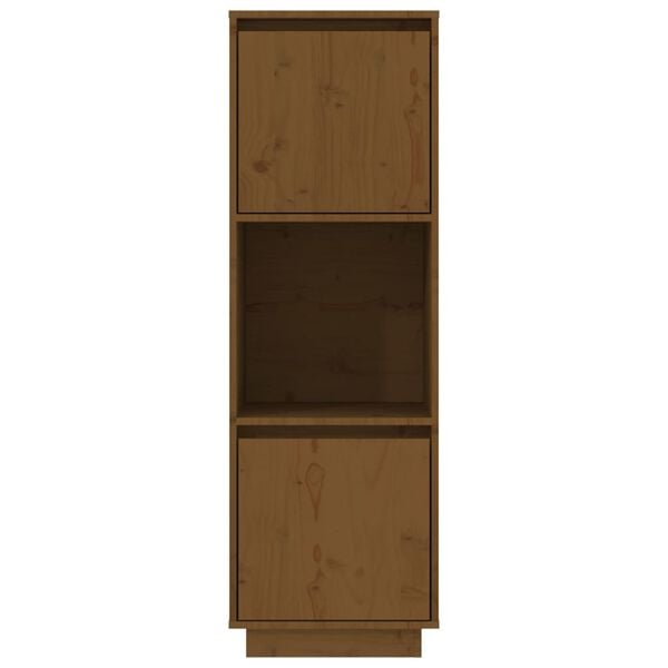 vidaXL Highboard Honey Brown 38x35x117 cm Solid Wood Pine