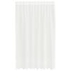 vidaXL Lace Curtain with Curtains Floral White 240 x 150 cm Polyester