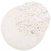 vidaXL Shaggy Rug PAMPLONA High Pile Modern Cream &Oslash; 80 cm