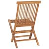 vidaXL 3 Piece Folding Outdoor Dining Set Solid Teak Wood