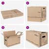 vidaXL Moving Box 20 pcs Natural 59 x 31.5 x 31.5 cm Cardboard