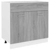 vidaXL Drawer Bottom Cabinet "Lyon" Grey Sonoma 80x46x81,5 cm Engineered Wood