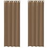 vidaXL Voile Curtains with Grommets 2 pcs Light Brown