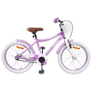 vidaXL Kids Bike 18'' for 5-7 Years Old Purple