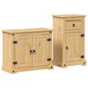 vidaXL 2 Piece Bathroom Furniture Set "Corona" Solid Wood Pine