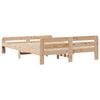 vidaXL Bed Frame without Mattress 150x200 cm King Size Solid Wood Pine