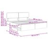 vidaXL Bed Frame Concrete Grey 180 x 200 cm Engineered Wood