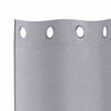 vidaXL Blackout Curtains with Rings 2 pcs Metal Grey 140 x 140 cm