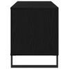 vidaXL Record Cabinet Black Oak 100 x 38 x 48 cm Engineered Wood