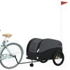 vidaXL Bike Trailer Black 45 kg Iron