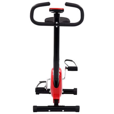 vidaXL Exercise Bike with Belt Resistance Red