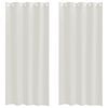 vidaXL Voile Curtain 2 pcs Cream 245 x 140 cm Polyester