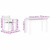 vidaXL Garden Dining Set 3 pcs Brown Solid Acacia Wood