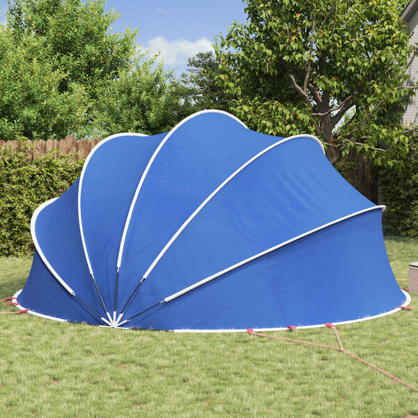 vidaXL Pool Dome Folding Manual Green 500 x 500 x 236 cm