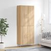 vidaXL Highboard Sonoma Oak 69.5x34x180 cm Engineered Wood