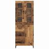 vidaXL Highboard Old Wood 69.5 x 34 x 180 cm Engineered Wood