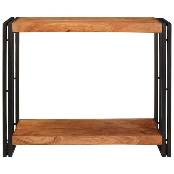 vidaXL Console Table Brown 90 x 33 x 75 cm Solid Acacia Wood
