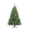 vidaXL Artificial Hinged Christmas Tree Green 120 cm PVC and Metal