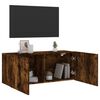 vidaXL TV Cabinet Wall-mounted Smoked Oak 100x30x41 cm