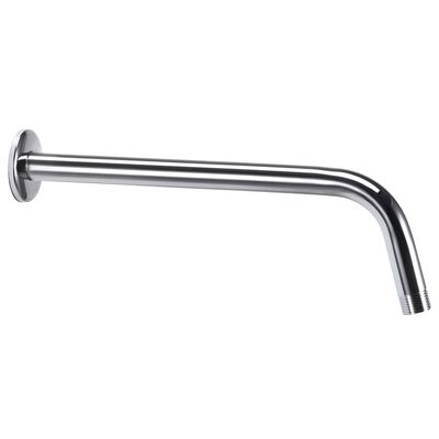 vidaXL Shower Support Arm Round Stainless Steel 201 Silver 30 cm
