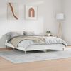vidaXL Bed Frame without Mattress White 120x200 cm Engineered Wood