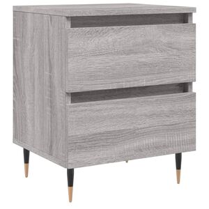 vidaXL Bedside Cabinet Grey Sonoma 40x35x50 cm Engineered Wood