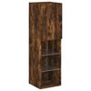 vidaXL TV Cabinet with LED Lights Smoked Oak 30.5x30x102 cm