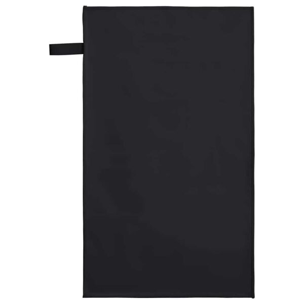 vidaXL Sports Towels 2 pcs Black 50 x 30 cm Polyester and polyamide