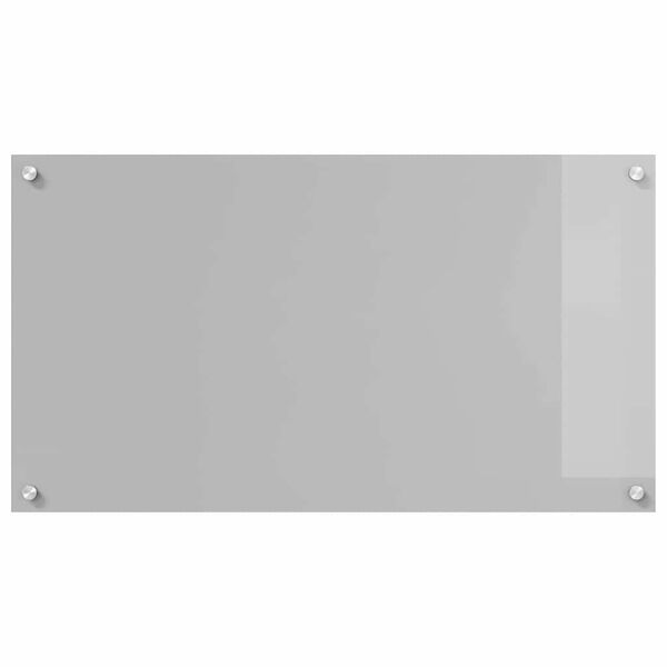 vidaXL Kitchen Backsplash 2 pcs Light Grey 90 x 50 cm Tempered Glass
