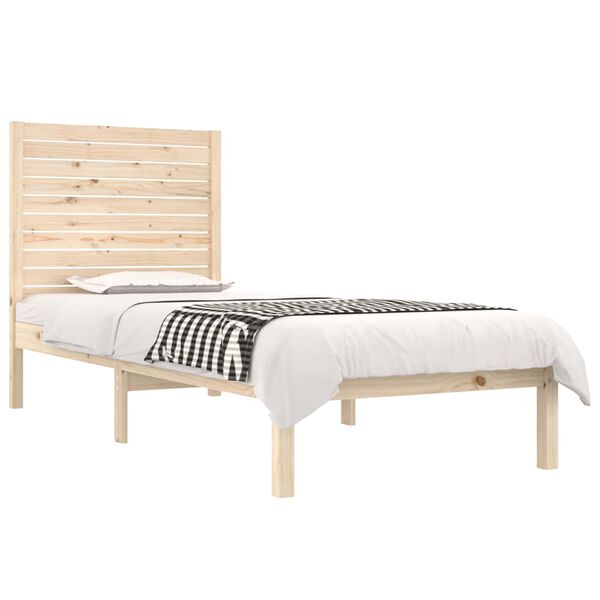 vidaXL Bed Frame without Mattress 90x190 cm Single Solid Wood
