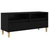 vidaXL TV Cabinet Black Oak 100 x 34.5 x 44.5 cm Engineered Wood